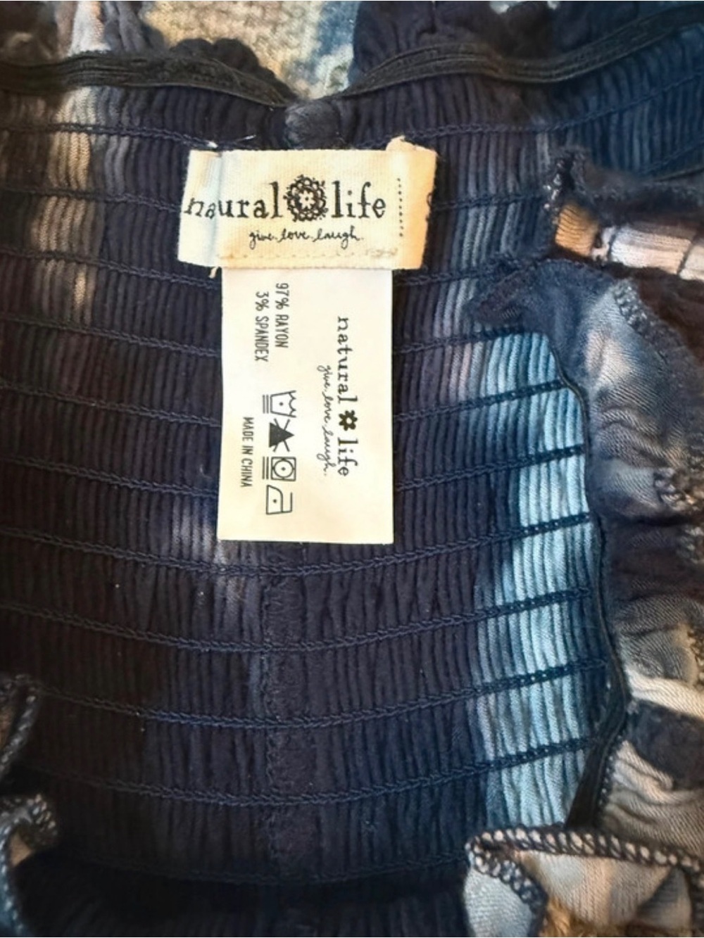 NATURAL LIFE Tie-Dye Wide Leg Palazzo Pants - Picture 5 of 6